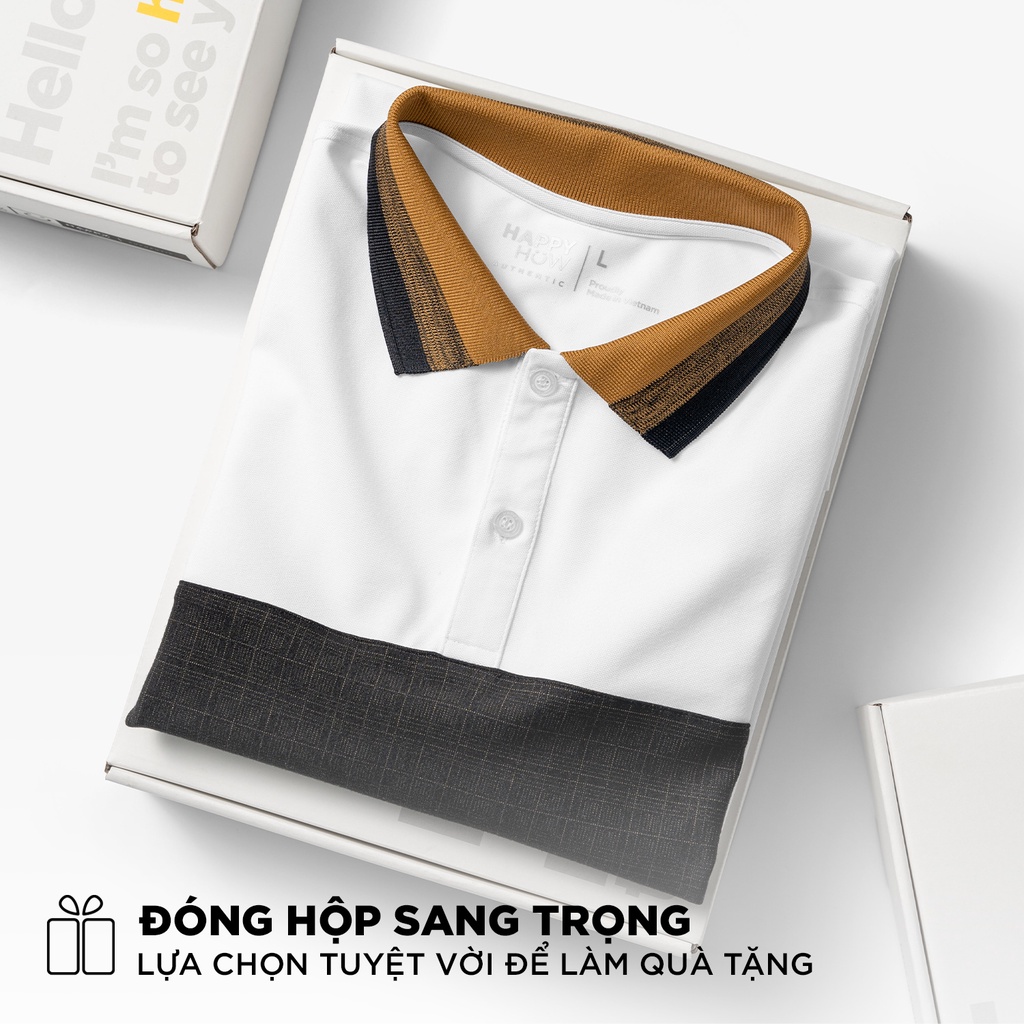 Áo polo nam cổ bẻ FLOY vải cá sấu Cotton xuất xịn,chuẩn form, sang trọng - thanh lịch - HAPPYHOW