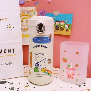 (Hình thật) Sticker gấu thỏ cầu vồng dễ thương