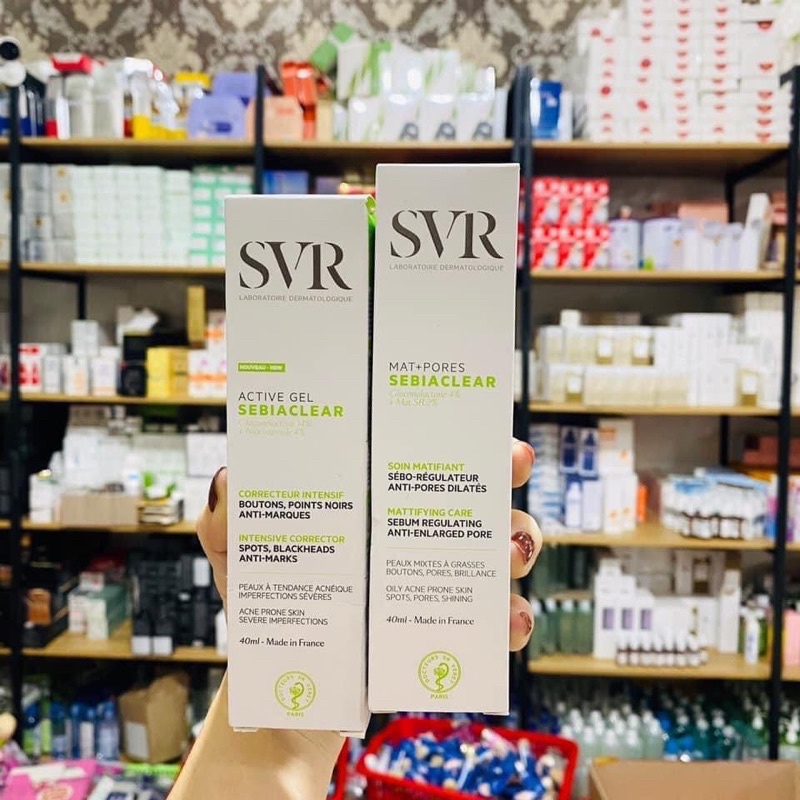 Kem Dưỡng SVR Active Gel Sebiaclear  ngừa mụn giảm dầu thừa