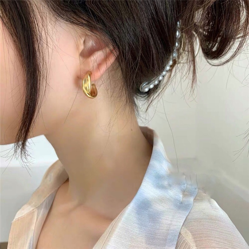 Khuyên Tai Nữ Tạo Hình Chữ C Thời Trang V1.15