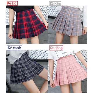 Chân Váy Tennis Skirt Caro Korea Kẻ năng động Sumio