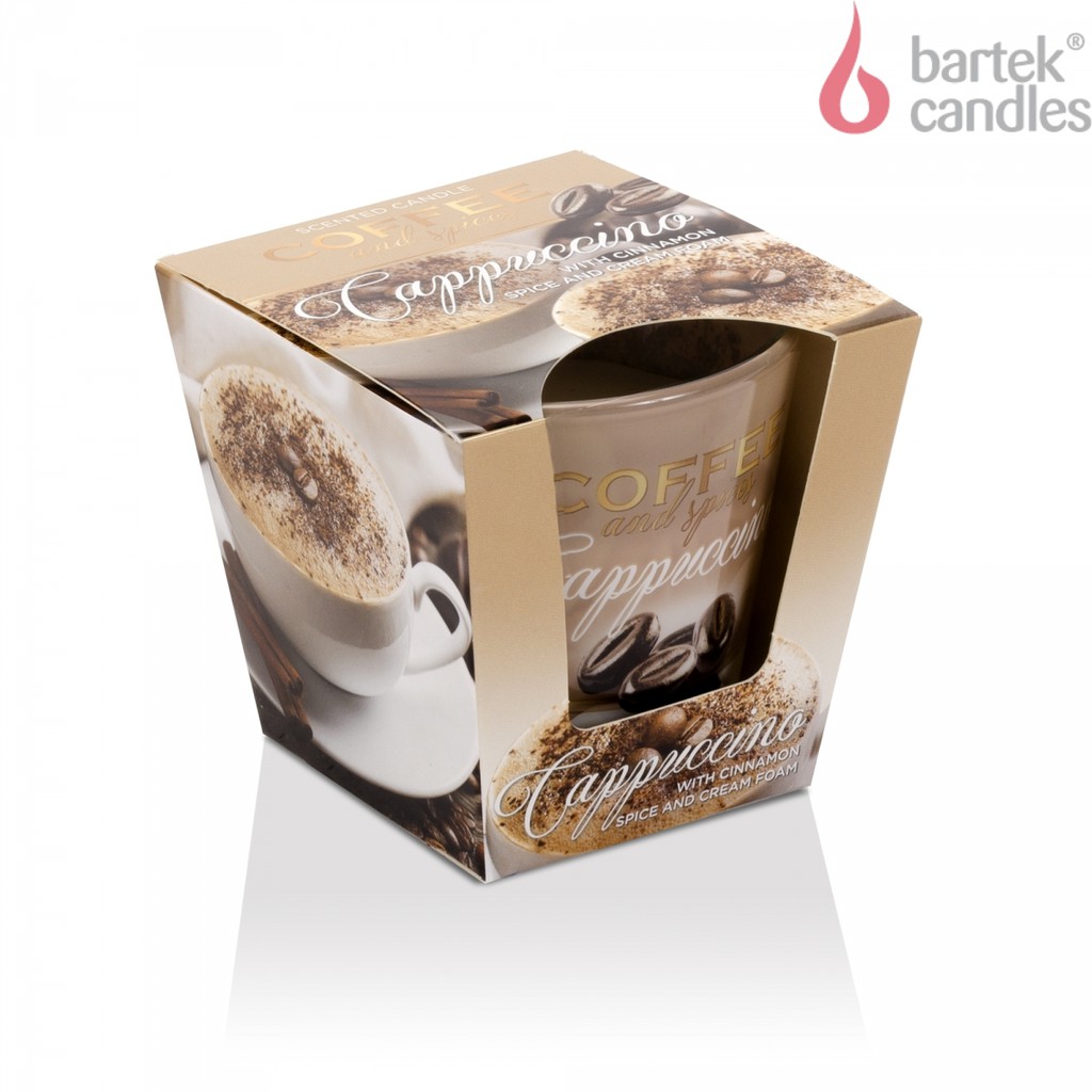 Ly nến thơm Bartek Candles BAT5192 Coffee & Spices 115g (Hương cà phê cappucino)