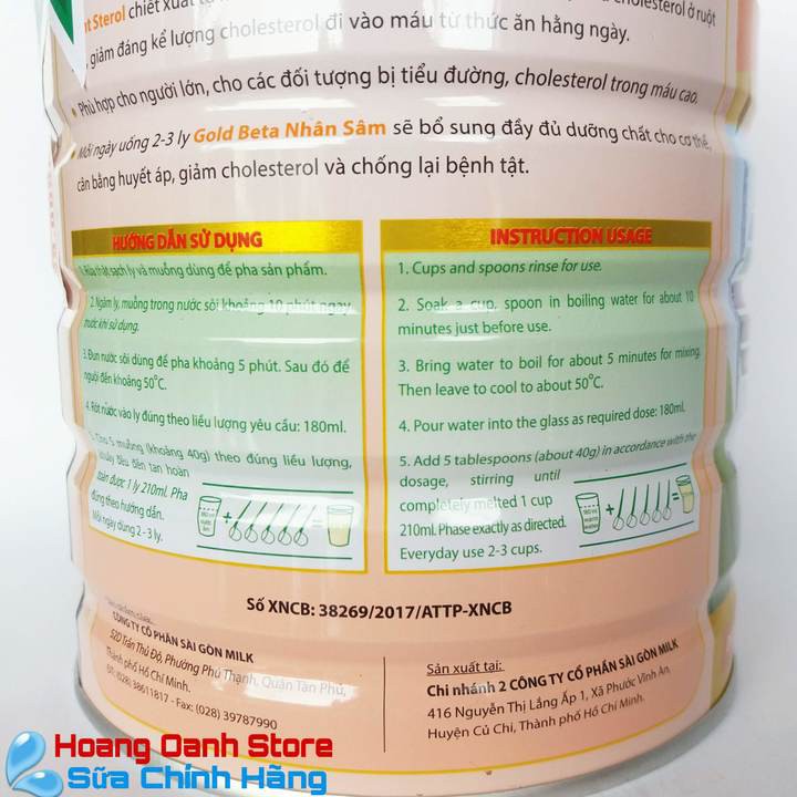 GOLD BETA NHÂN SÂM 900g - Sữa dành cho NGƯỜI GIÀ PHỤC HỒI SỨC KHỎE - Dành cho người già - Tiểu đường 900g | BigBuy360 - bigbuy360.vn