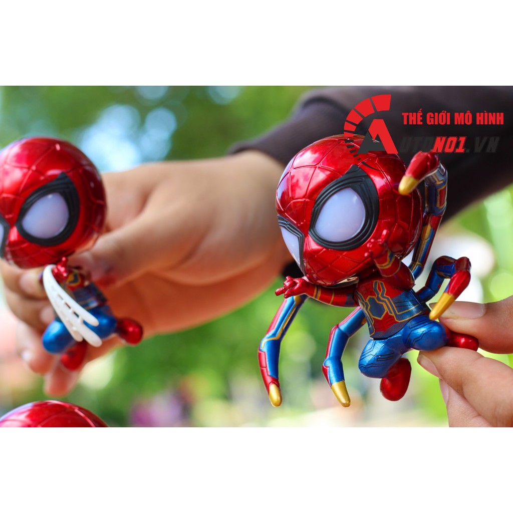 MÔ HÌNH NHÂN VẬT MARVEL IRONMAN AND SPIDERMAN SET 4 CON 10CM 6211