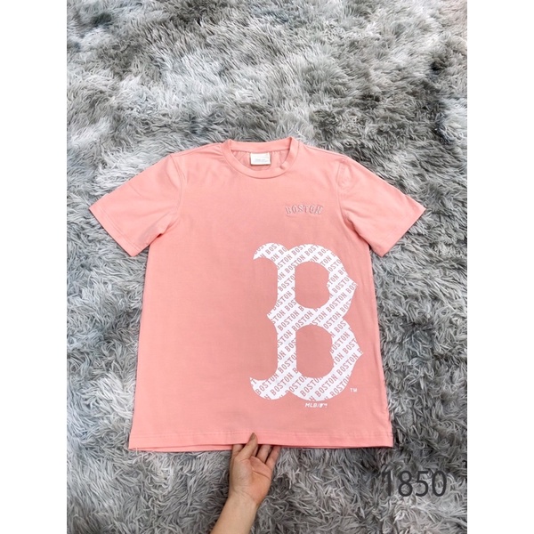 Áo thun MLb CB  thời trang thể thao nam nữ 1850, Áo phông unisex  boston mono