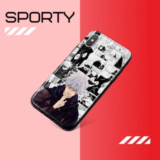 Ốp điện thoại Chú thuật hồi chiến Gojo collage art cho Iphone 6 7 8 Plus 11 12 13 Pro Max X Xr TWCPOD0017