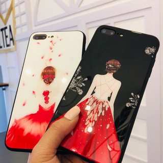 [FSS09JAN-Hoàn 20% xu] [ OPPO ] Ốp Lưng Kính Cường Lực Cô Gái
