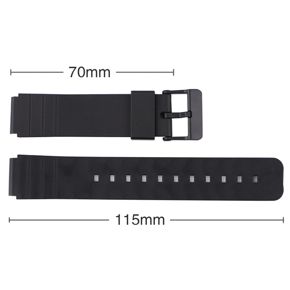 Dây Đeo Cao Su TPU Màu Đen Thay Thế Cho Đồng Hồ Casio MQ-24 MQ27 MQ76 MQ58 MQ104 MQ41 MW-240 MW59