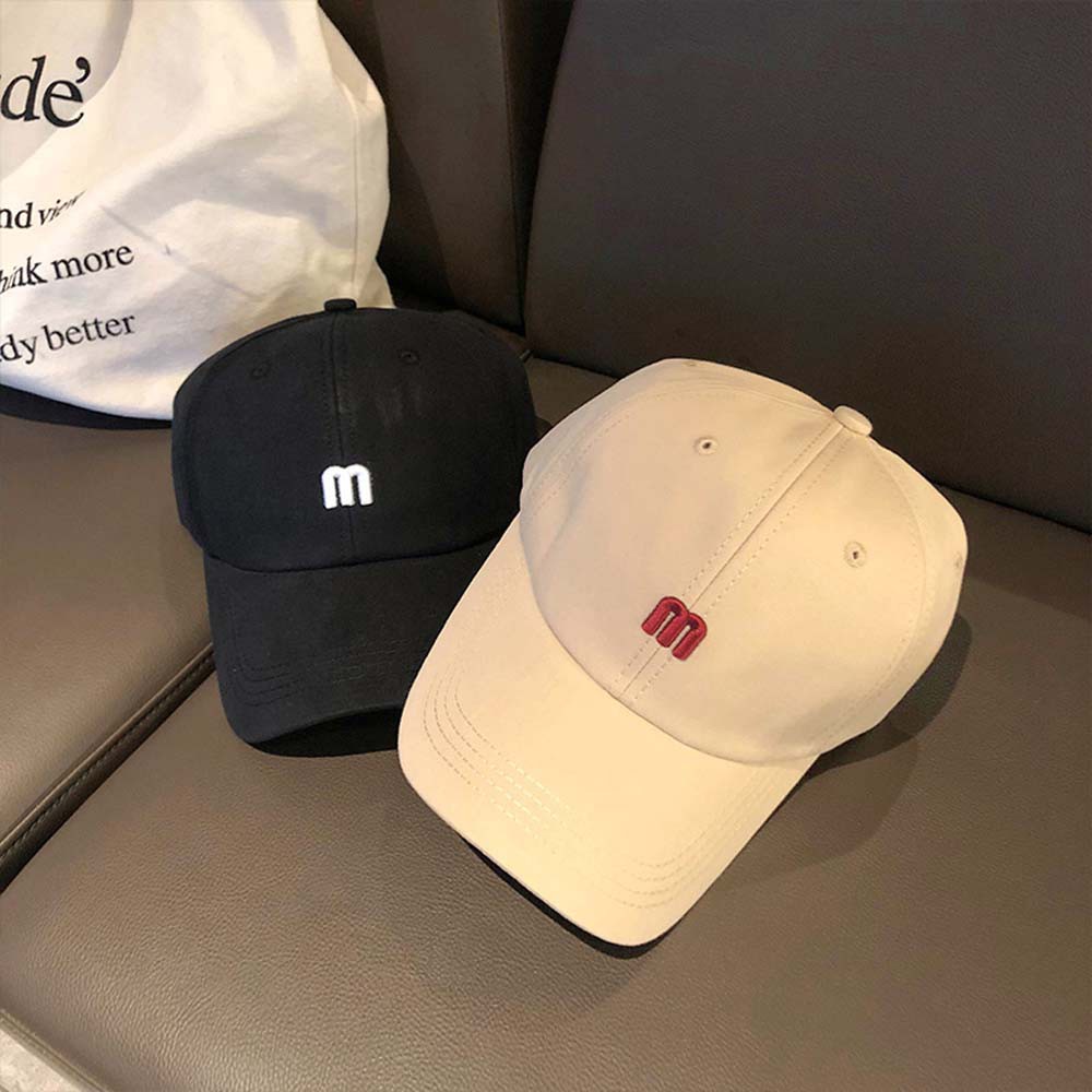 Lưng Mũ Lưỡi Trai Thêu Chữ M Phong Cách Hip Hop Hàn Quốc Thời Trang Mùa Hè 2life