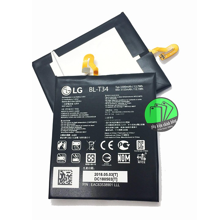 Pin LG V30  Dung lượng 3300mAh chính hãng_TẶNG KÈM CÁP TYPE-C