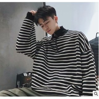 Áo nỉ nam, cổ tròn, dài tay, phong cách Hàn Quốc, dễ kết hợp, phù hợp cho mùa thu, trẻ trung năng