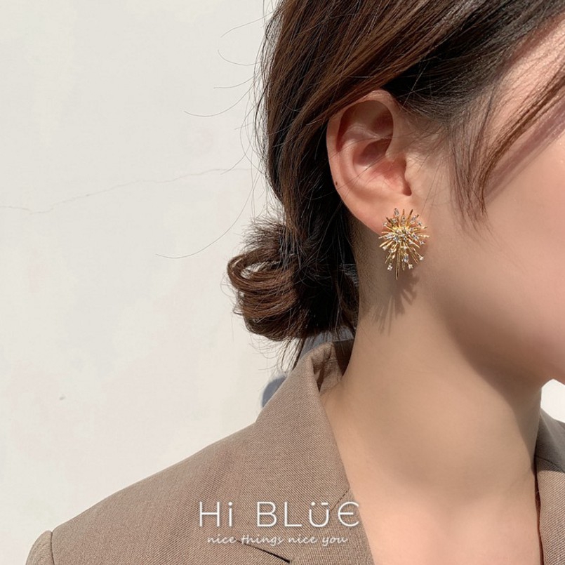 Bông Tai Hình Pháo Hoa Phong Cách Hàn Quốc 💕 Khuyên tai 💕 Trang sức