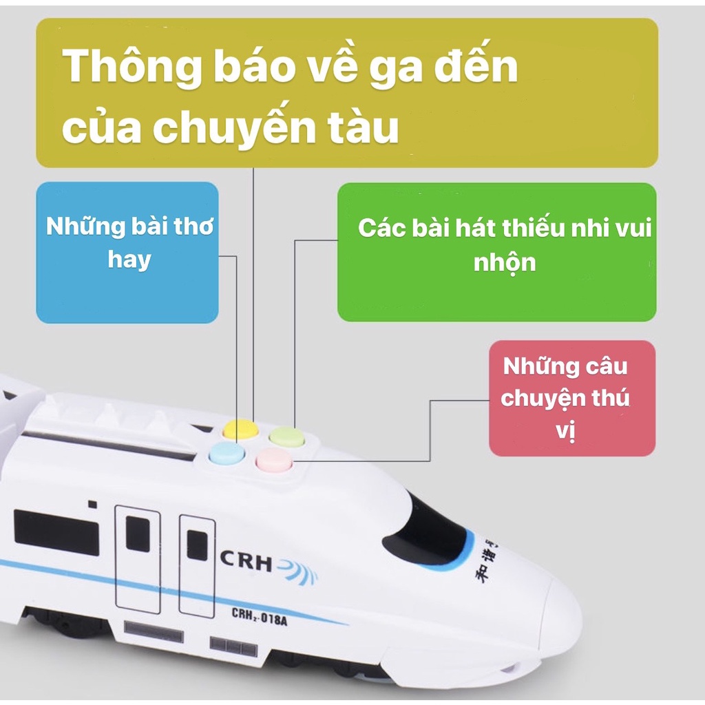 [SALE] Đồ chơi tàu lượn xe lửa siêu tốc cho bé có nhạc và đèn, tự động tránh chướng ngại vật Master Kids