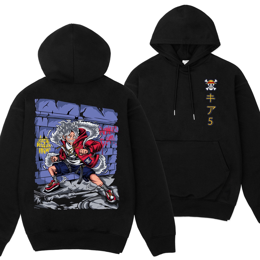 Áo hoodie Luffy Gear 5 Nika - One Piece
