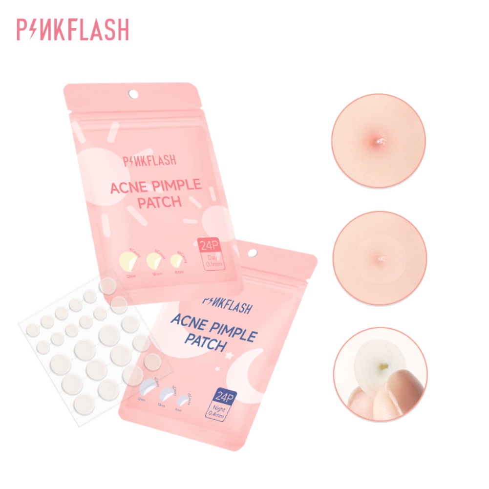 Pinkflash acne cleansing patch water colloid acne patch miếng dán che mụn vô hình