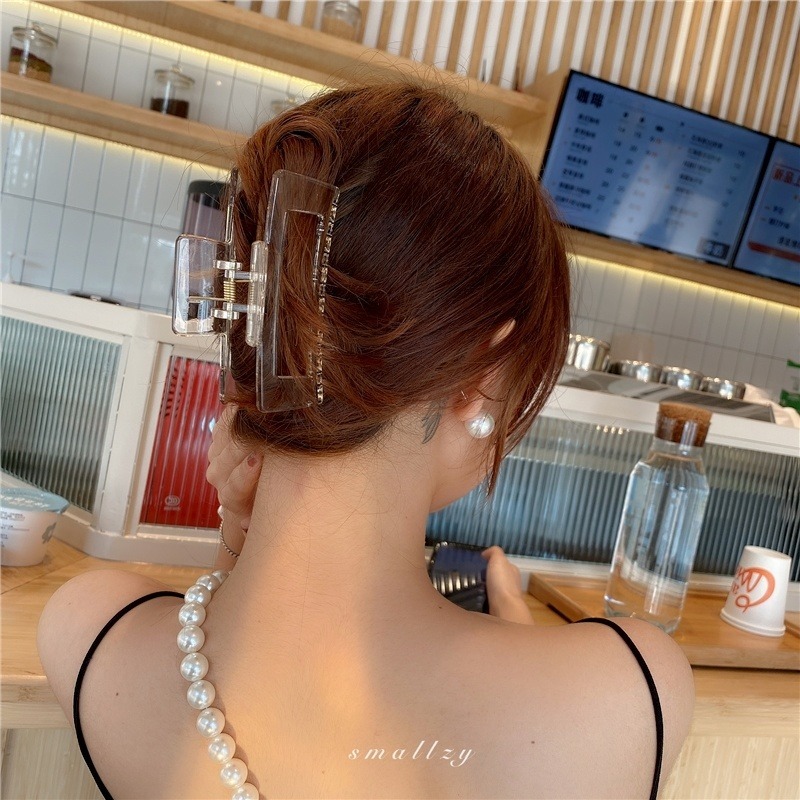 Kẹp tóc acrylic cỡ lớn thời trang dành cho nữ