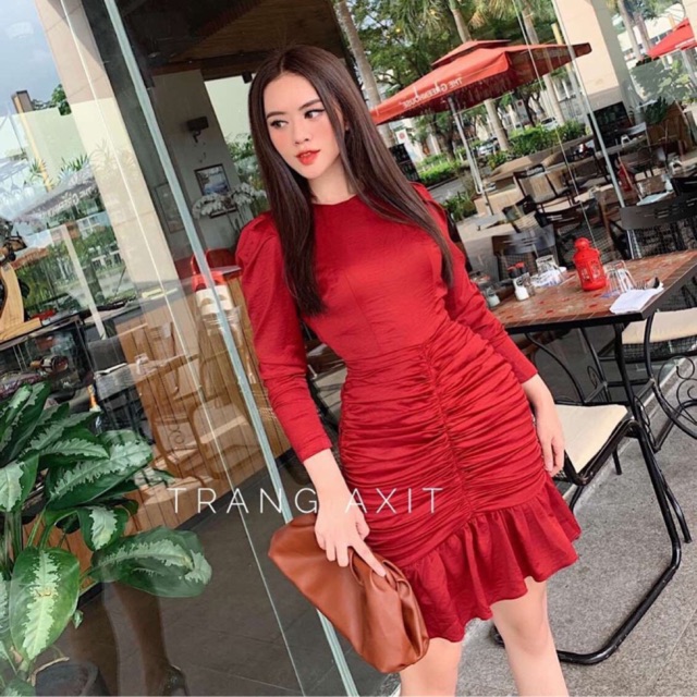 ĐẦM BODY NHÚN TAY DÀI