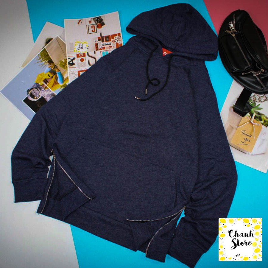 Áo Hoodie nam - Form oversize mix khoá zip cực chất | BigBuy360 - bigbuy360.vn