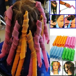 Bộ 18 Lô Cuốn Tóc Màu Sắc Hỗn Hợp Kèm 2 Cây Uốn Tóc