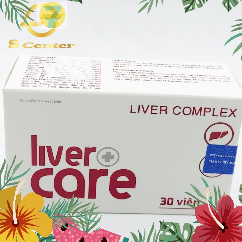 Viên giải độc mát gan Liver Care - Seven Smile - phục hồi chức năng gan