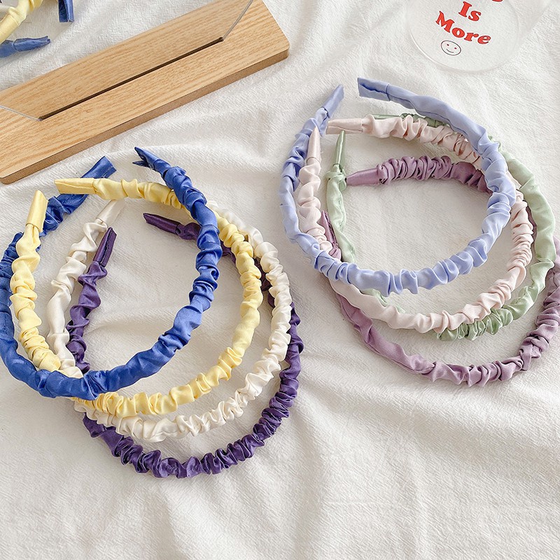 Cài Tóc Vải Lụa Nhún Nhỏ Xinh Thời Trang Xu Hướng Mới Phụ Kiện Tóc Nữ