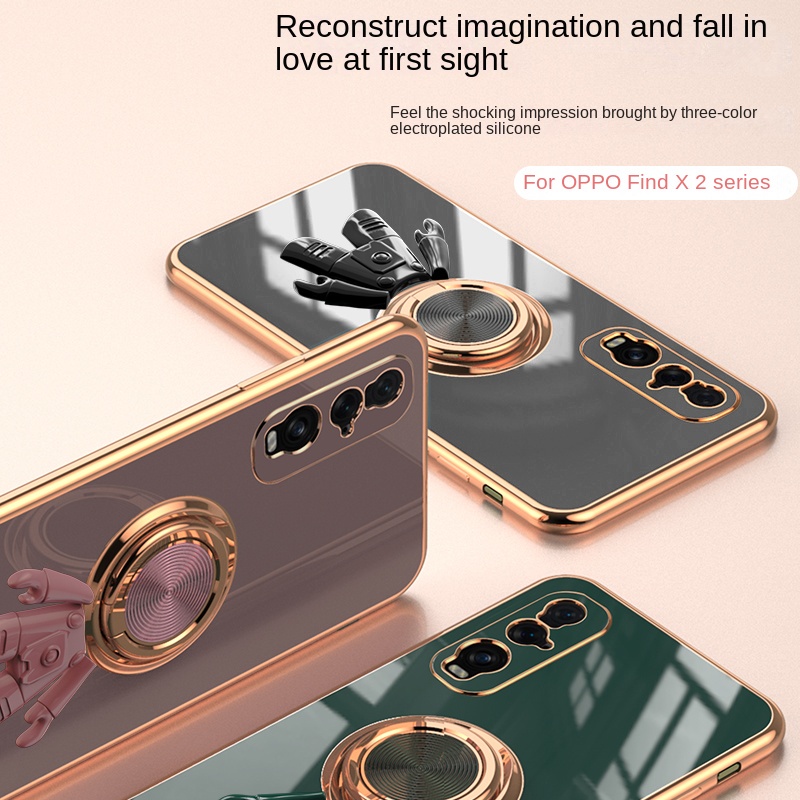 Ốp Điện Thoại Chống Sốc Họa Tiết Phi Hành Gia Cho OPPO Find X2 Pro