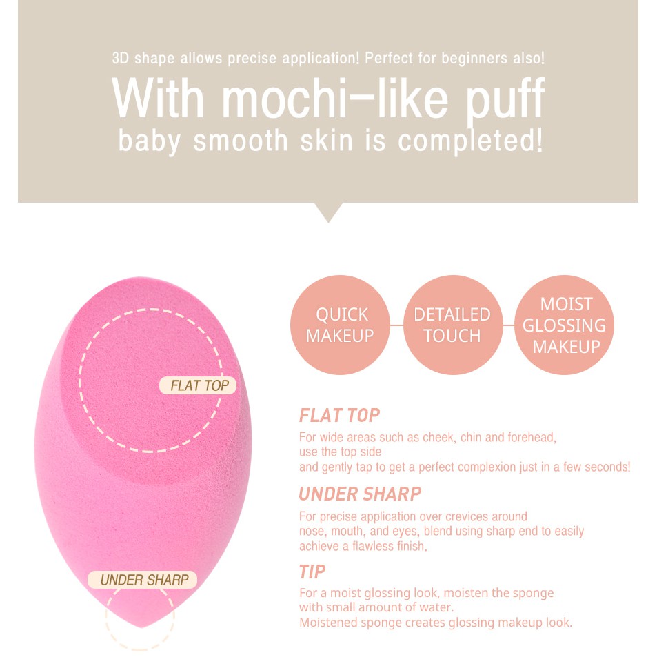 BÔNG MÚT TRANG ĐIỂM  [3CE] BABY SKIN PUFF