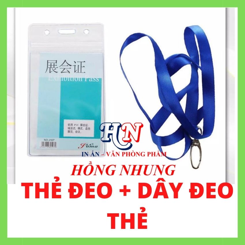 [Hàng Mới] Combo Dây Đeo Và Túi Đựng Thẻ Sinh Viên Học Sinh, Thẻ Đi Làm (Dọc)