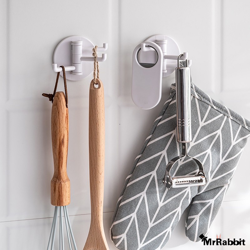 Móc treo đồ Anaeat bằng nhựa xoay gắn tường tiện dụng cho nhà tắm