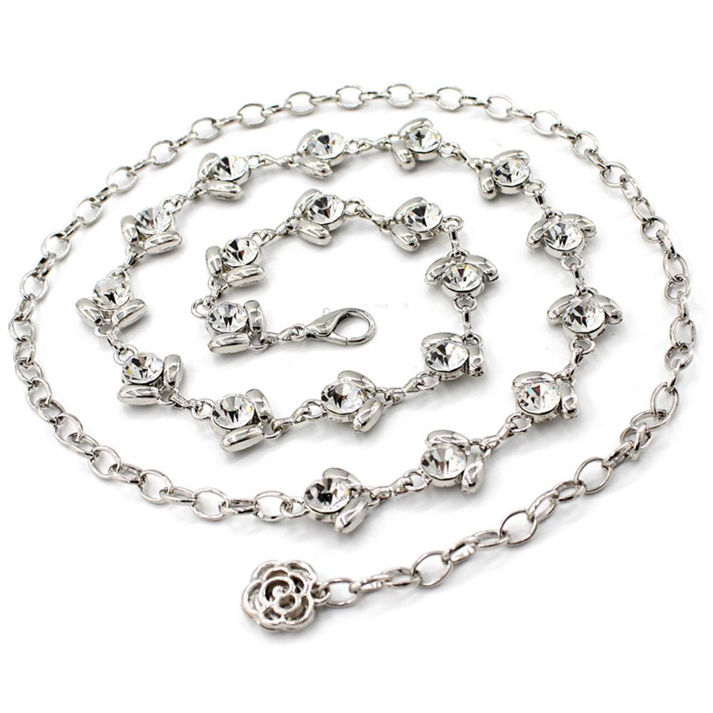 Thắt lưng dây xích bằng hợp kim nhiều màu thời trang cho nữ BACK2LIFE