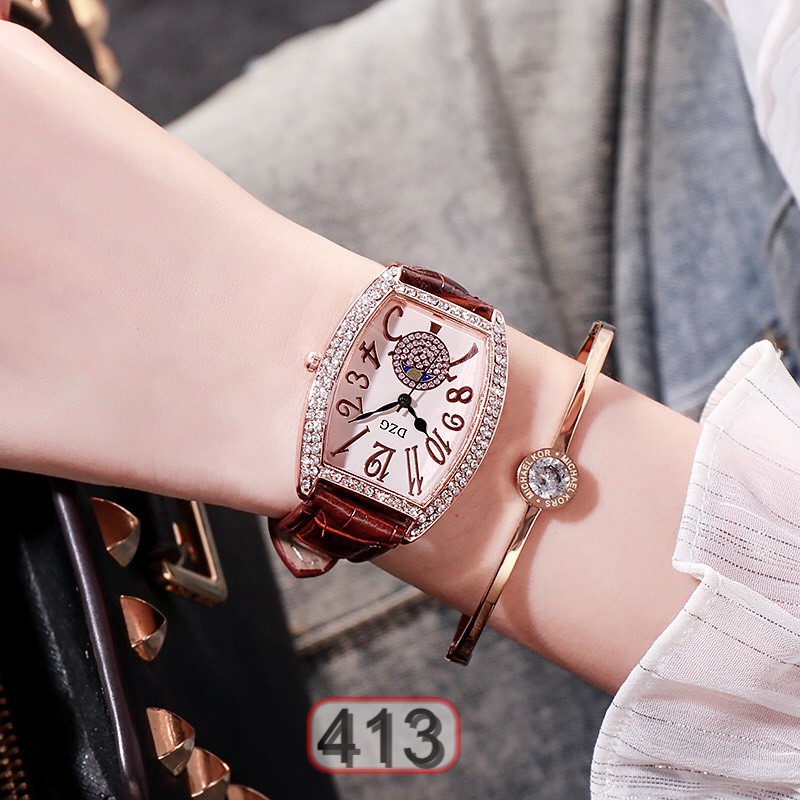 ĐỒNG HỒ NỮ DÂY DA DZG LUCATY 413 SANG CHẢNH CỰC HOT | BigBuy360 - bigbuy360.vn