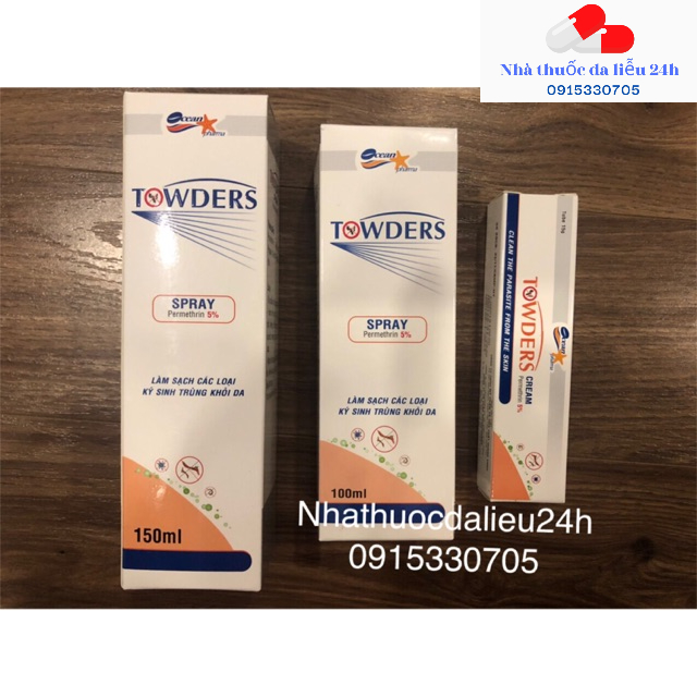 Xịt ghẻ Towders Spray chai to 150ml