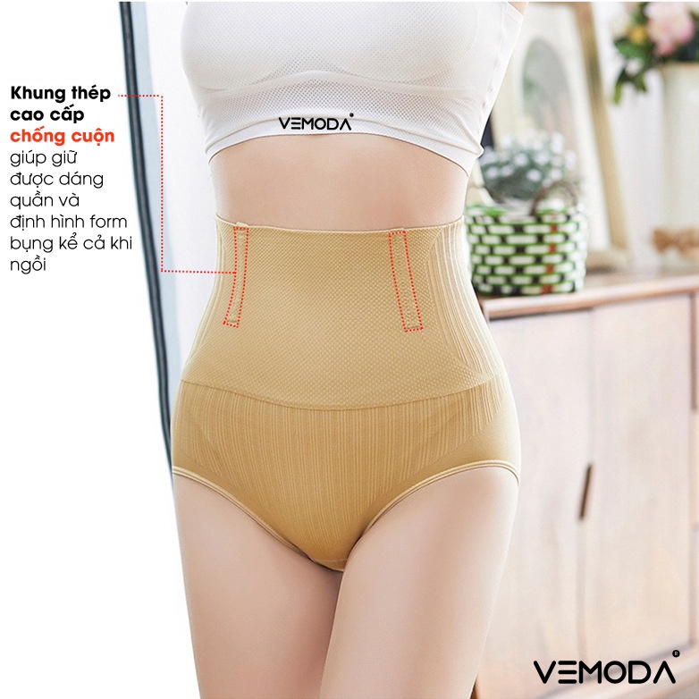 Quần Gen Định hình Nịt Bụng V-GEN018 Cao cấp Vemoda cho mẹ sau sinh. Quần gen cho người béo bụng giảm ngay 5-10cm