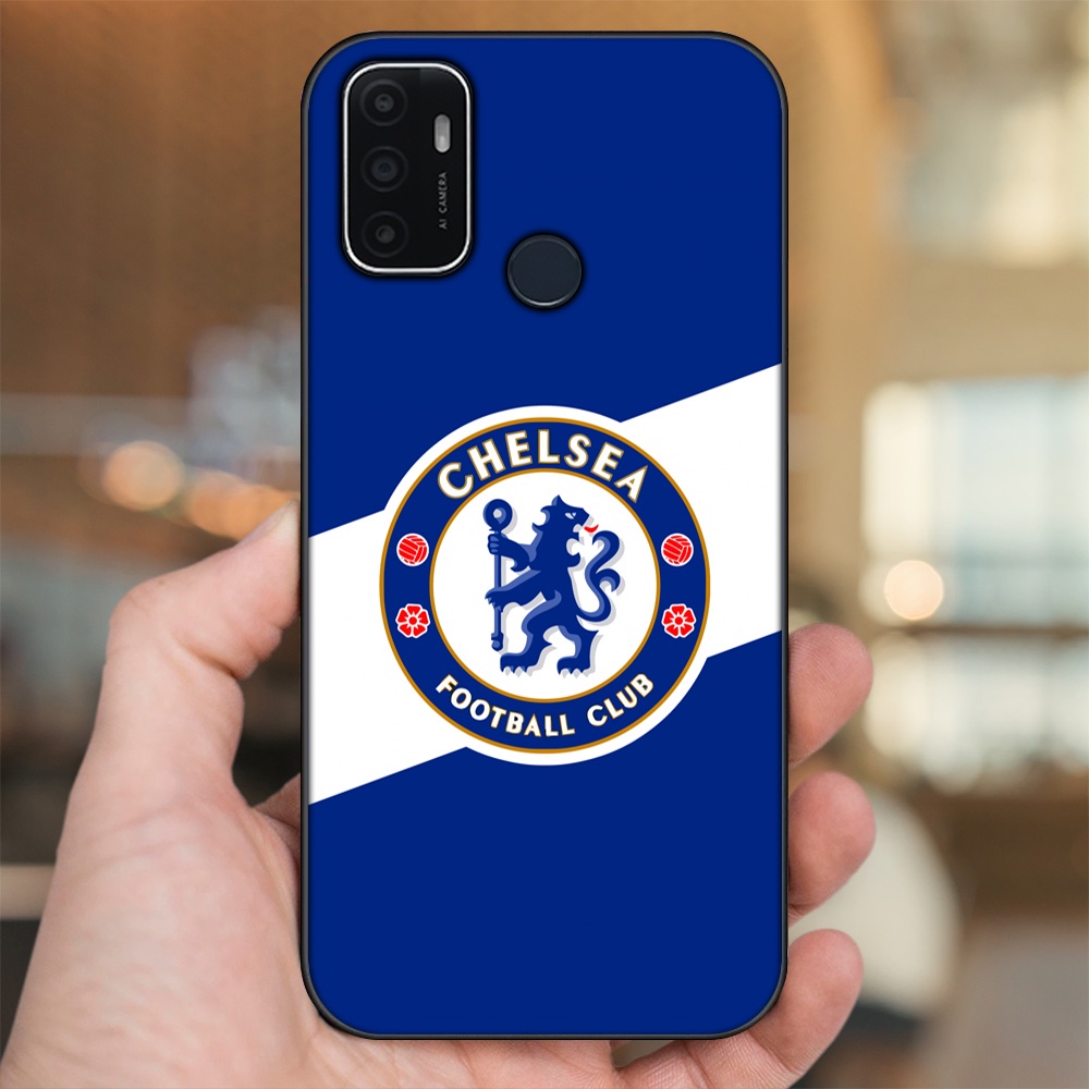 Ốp lưng Oppo A53 viền đen in hình Chelsea FC