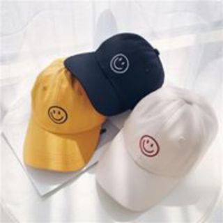 Mũ lưỡi trai mặt cười ulzzang