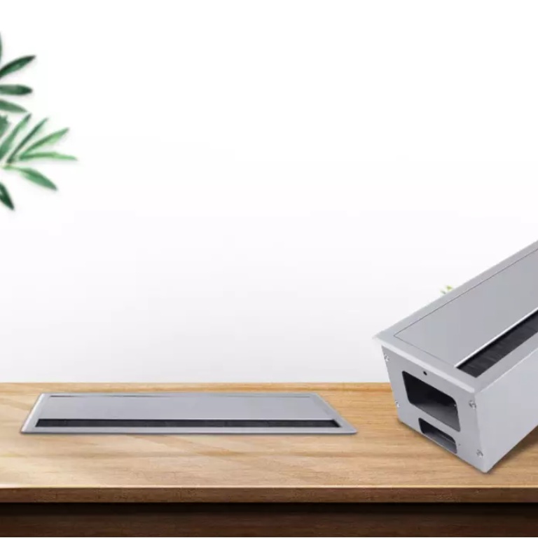 Hộp điện âm bàn nắp lật 2 hướng 300x145