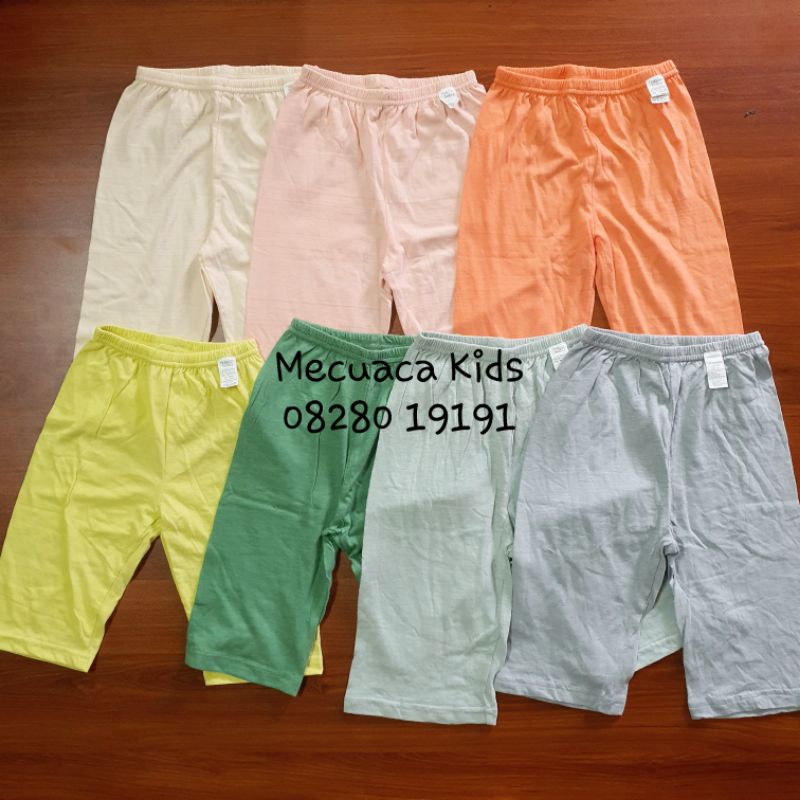 Quần ngố lửng cotton xước xuất Hàn nhiều hãng cho bé trai bé gái