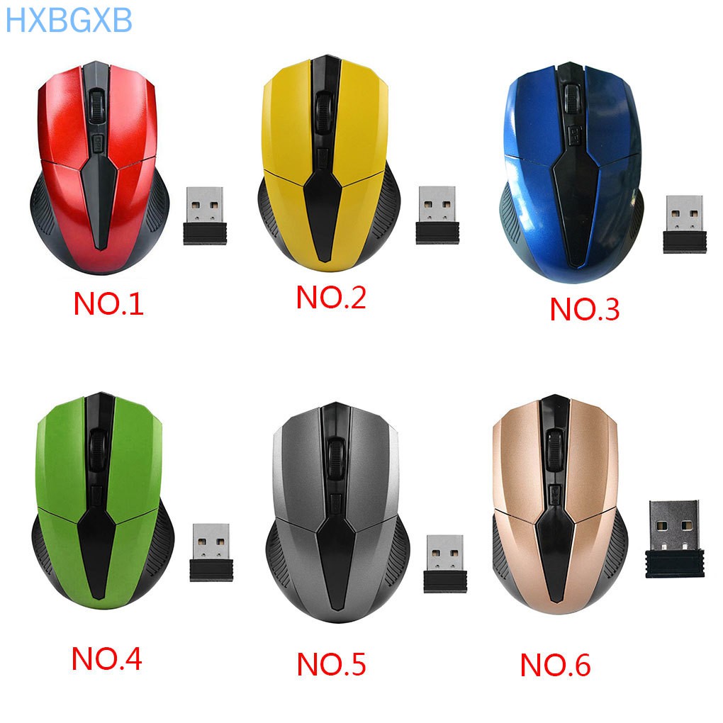 Chuột Quang Chơi Game Không Dây Hxbg 2.4ghz 1200dpi Màu Vàng