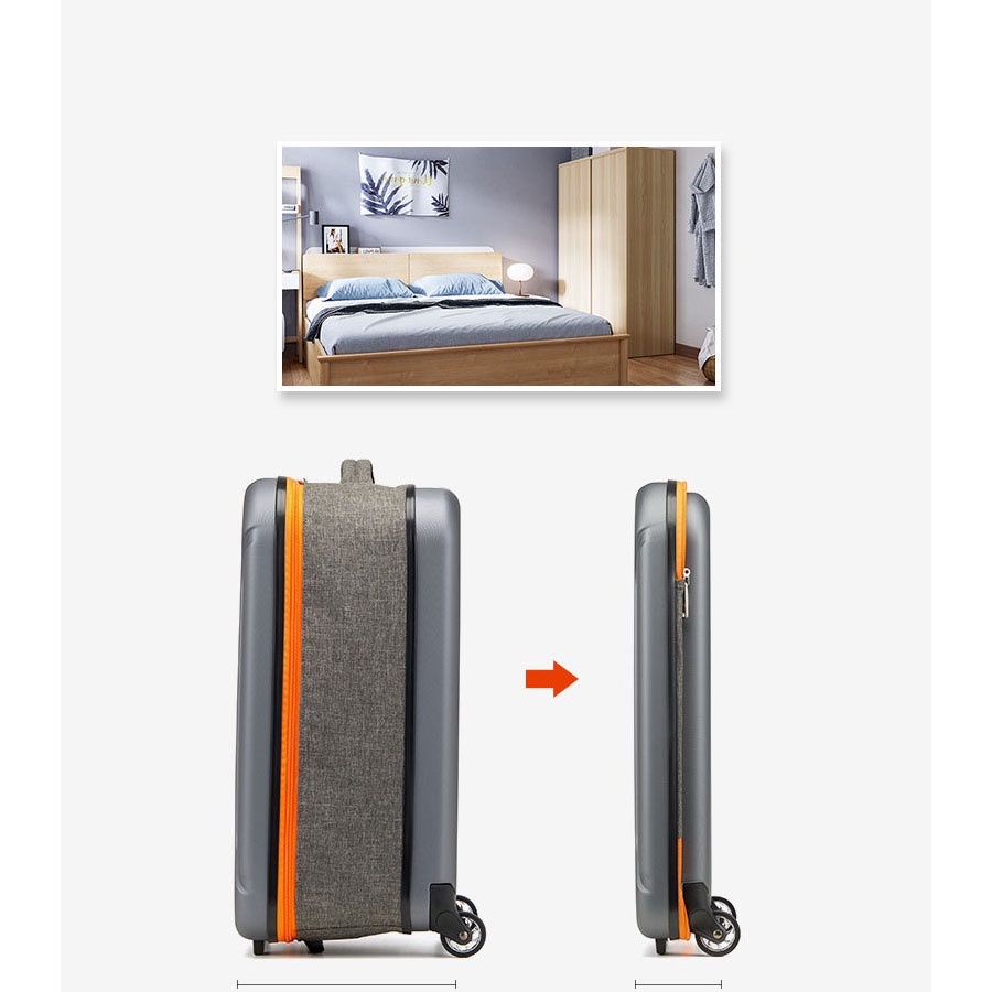 Vali du lịch gập siêu gọn, vali kéo du lich size 20 24 inch ，vali giá rẻ, vali gấp siêu mỏng còn 7cm