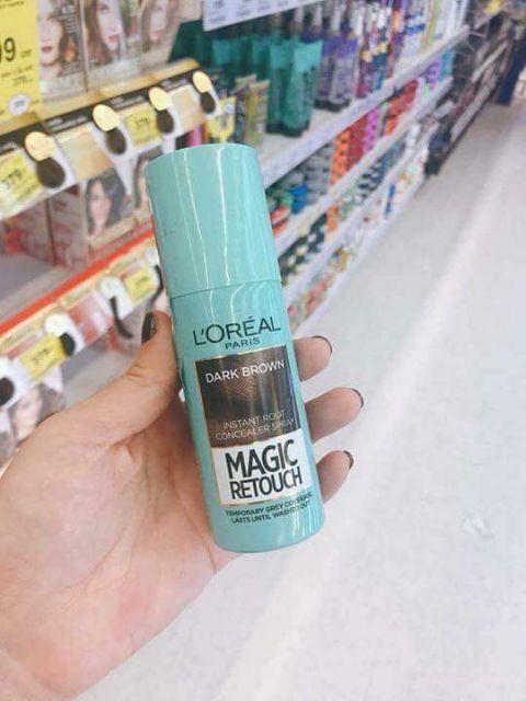 Xịt Nhuộm Tóc Phủ Bạc Tạm Thời LOreal Paris 75ml Magic Retouch Thái Lan