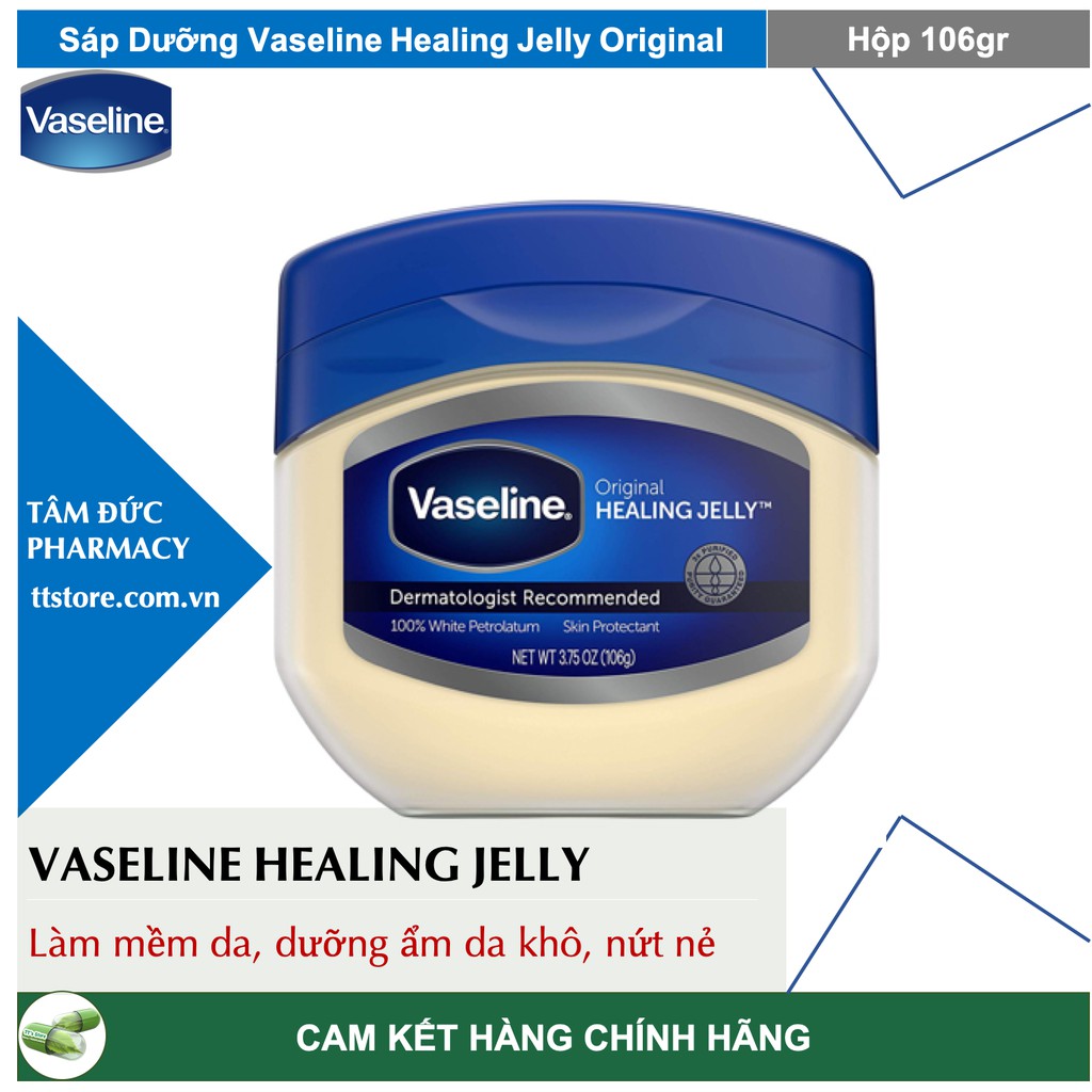 Sáp Dưỡng Vaseline Healing Jelly Original [Hộp 49gr - 106gr] [vaselin]