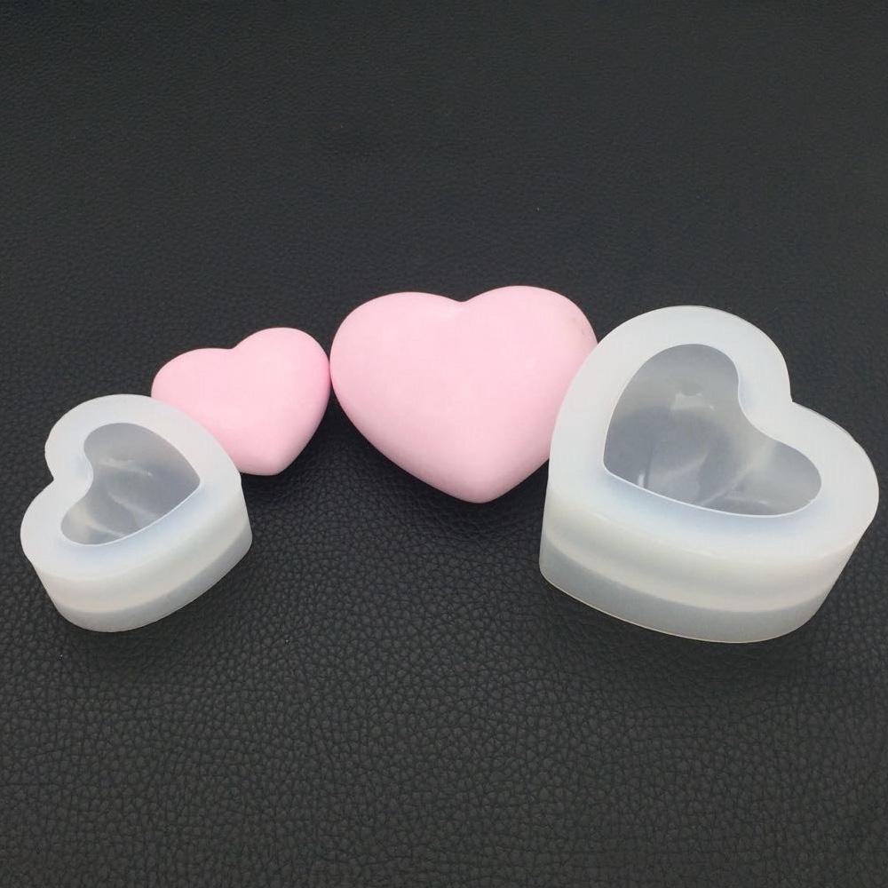 AUGUSTINA Khuôn Silicone Làm Bánh Tạo Hình Trái Tim 3D Độc Đáo Tiện Dụng