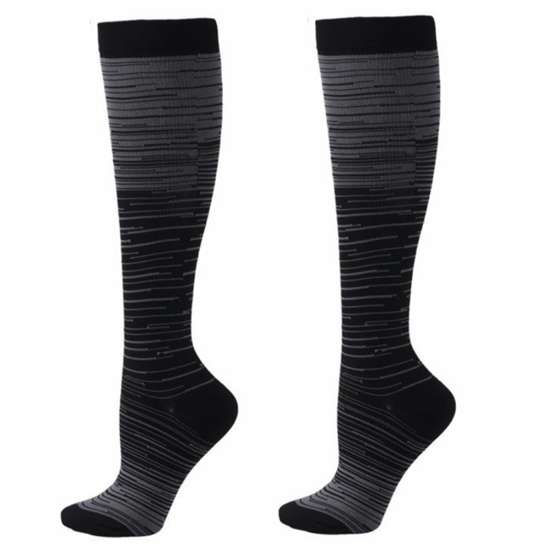 Youyo Vớ Nén Dài Qua Gối Thể Thao Sọc Màu Gradient Nhiều Màu Cho Nam Và Nữ YOUYO