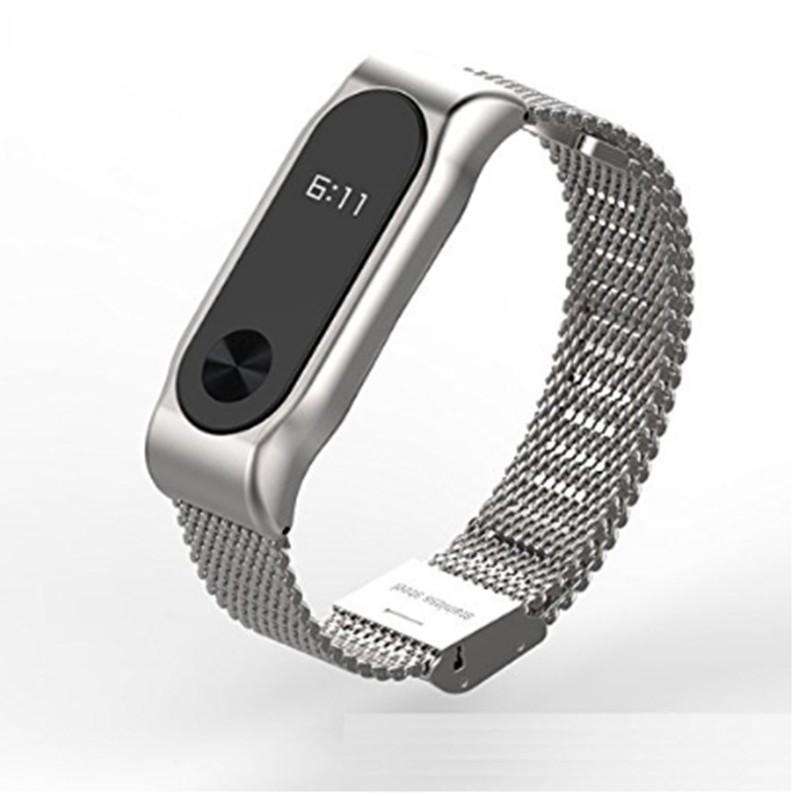 Dây Đeo Kim Loại Thay Thế Cho Đồng Hồ Thông Minh Mi Band 2