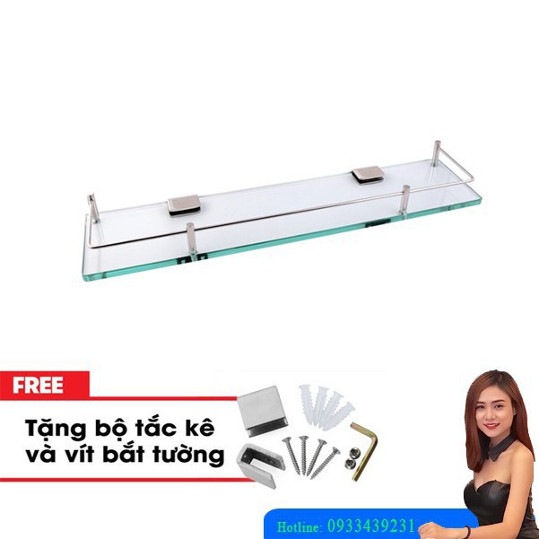 Combo Gương phòng tắm và kệ gương cao cấp