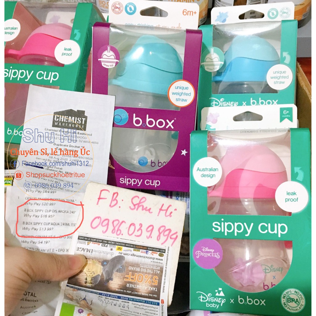 Bình tập uống BBox Sippy Cup 240ml bản giới hạn, nội địa Úc - (đủ bill chemist)