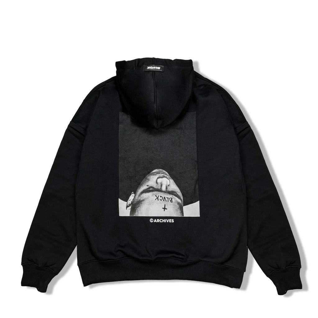 Áo Hoodie zip BLVCK ISM - nỉ bông màu đen