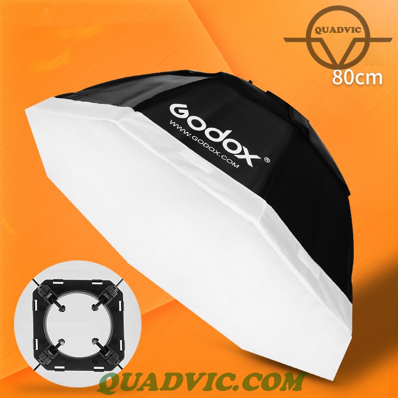 Softbox Godox bát giác 80cm làm mềm ánh sáng Studio chụp hình N00236 Quadvic.com