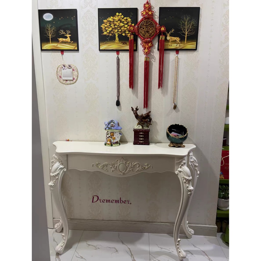 Bàn phong cách Tây Âu sang trọng đặt phòng khách, bàn trưng bày phong cách tân cổ điển HANWOOVINA