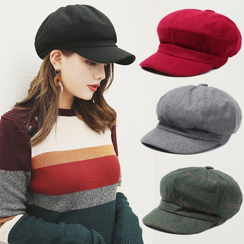 Mũ Beret Cotton Phong Cách Thời Trang Thu Đông Cho Nữ